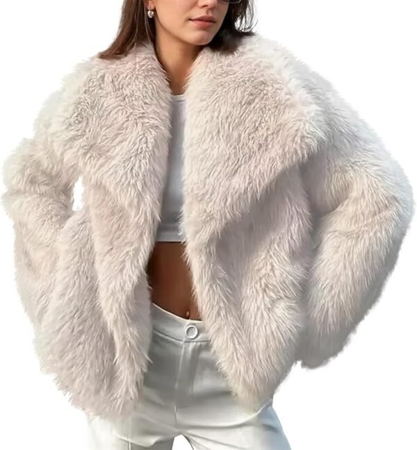 Ainangua Womens Faux Fur Coat.