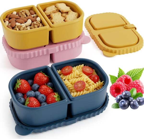 Silicone Snack Containers with Lids