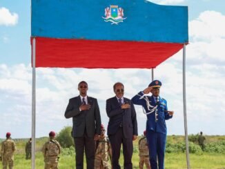 Madaxweyne Xasan Sheekh iyo wafdi uu hoggaaminayo oo gaaray magaalada Jowhar, daah-furayna mashaariic horumarineed